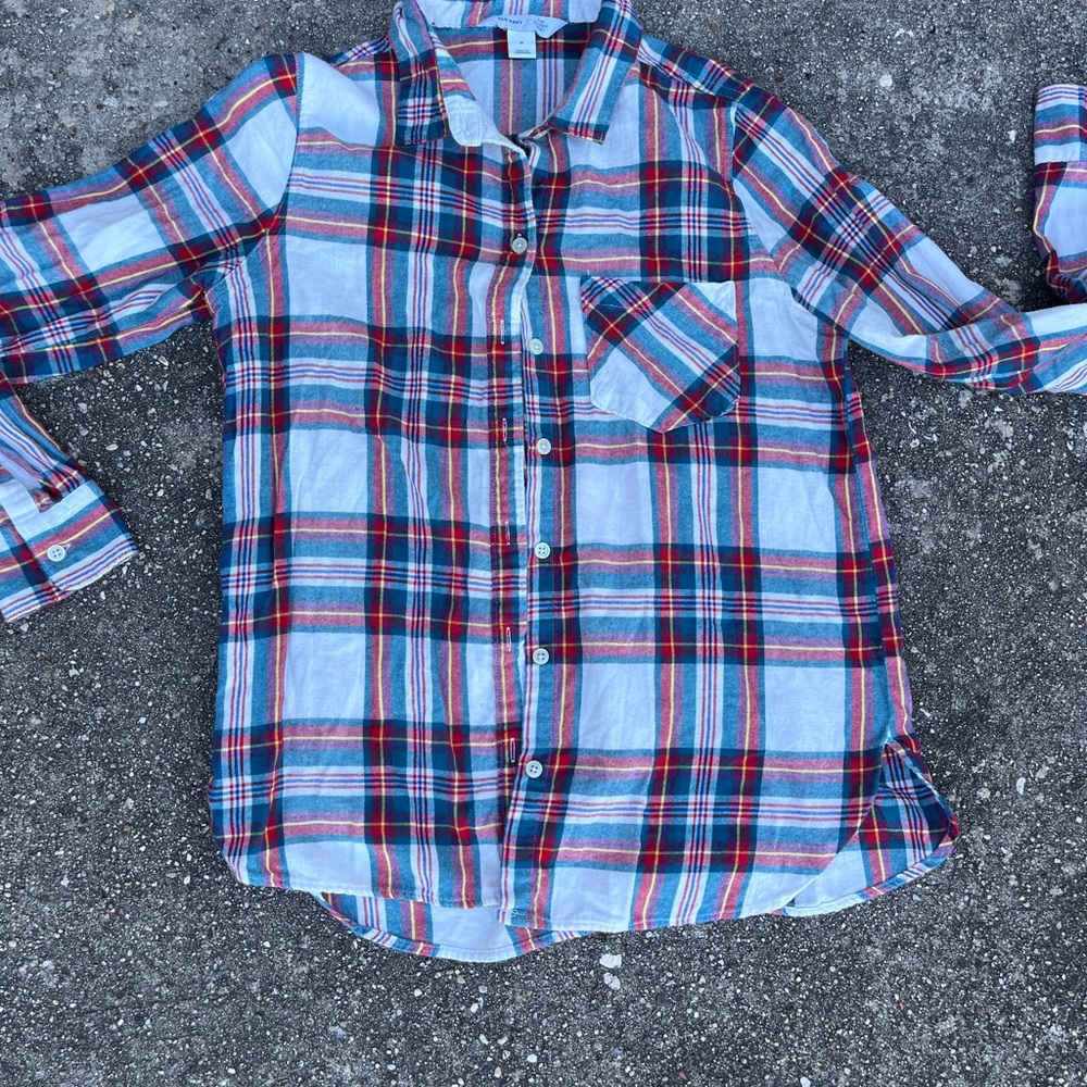 Blue and red plaid flannel shirt.. Love this shirt, perfect for any occasion